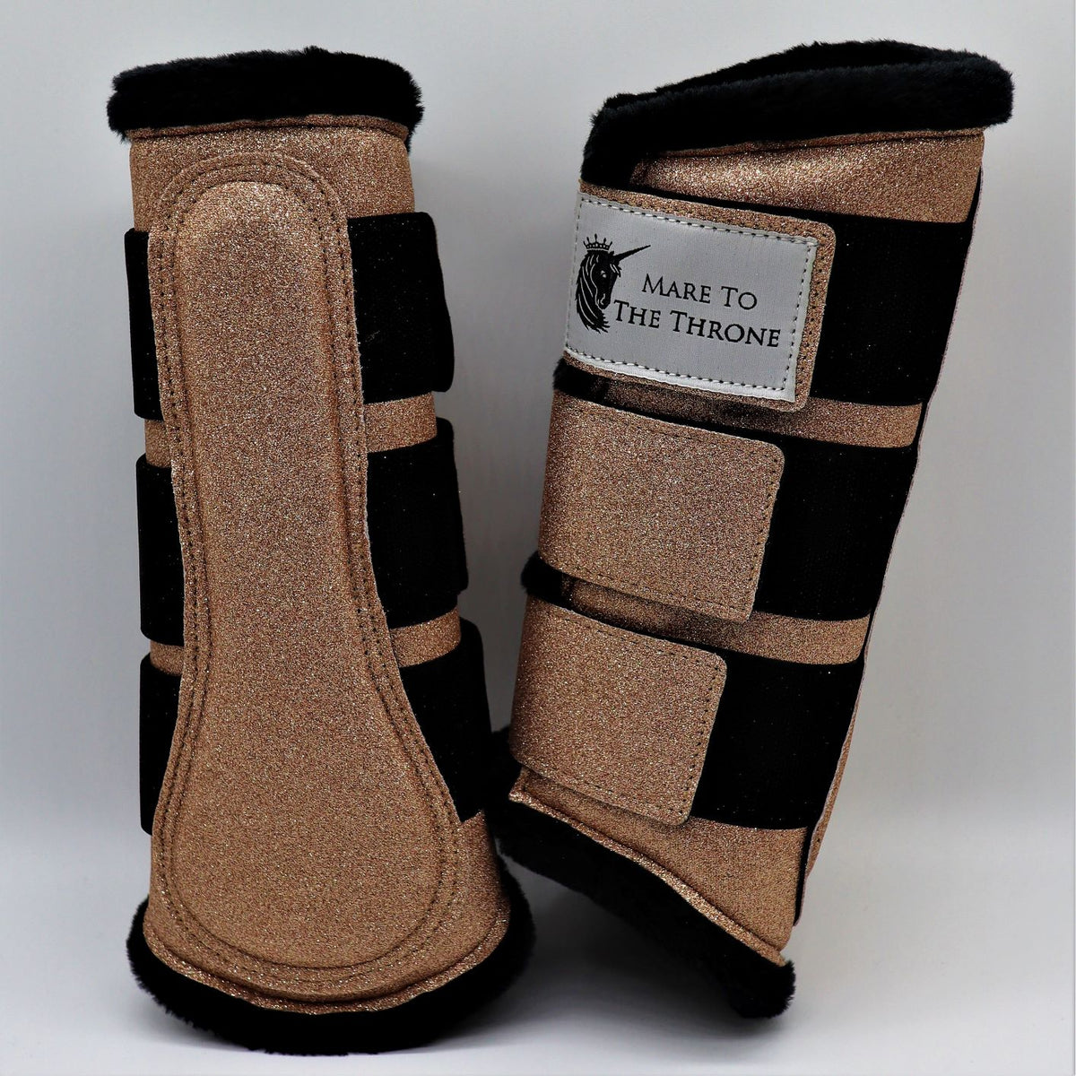 Rose gold brushing boots sale