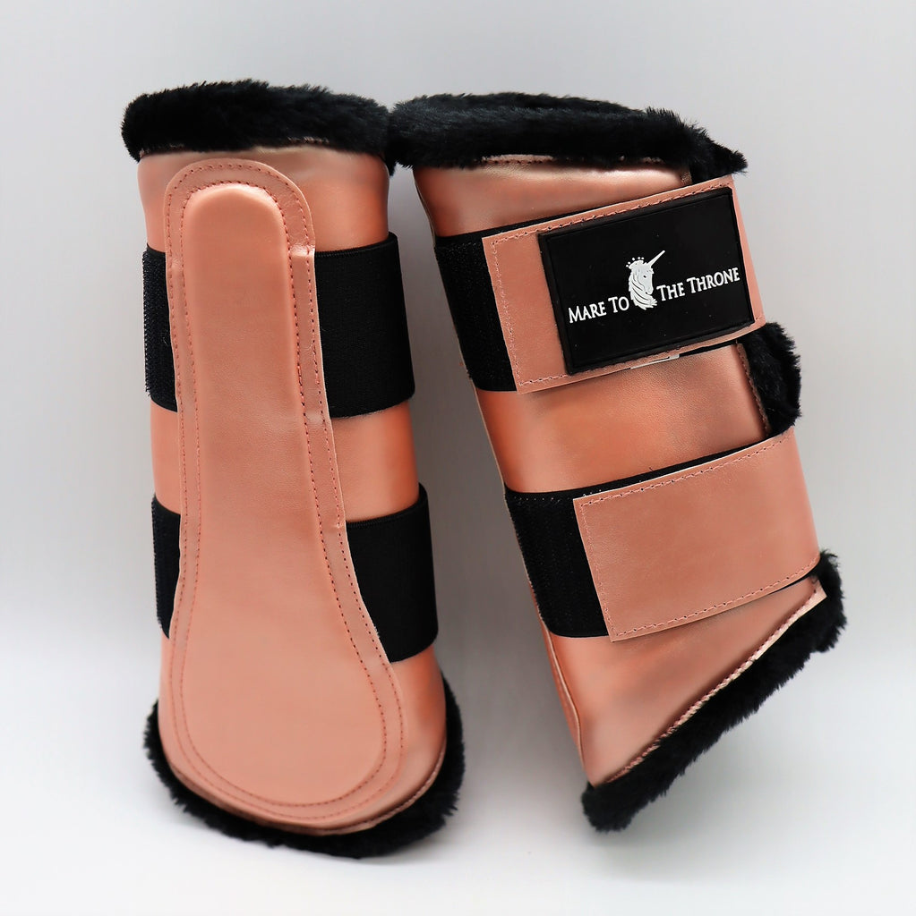 Rose gold tendon on sale boots